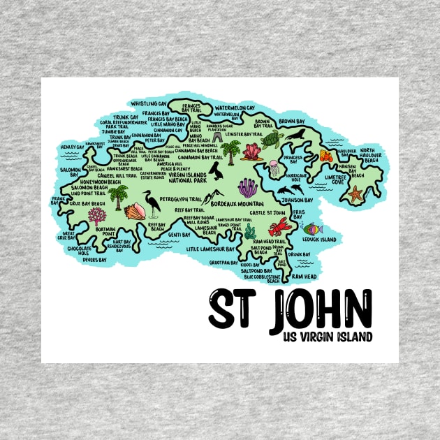 St John Map by fiberandgloss